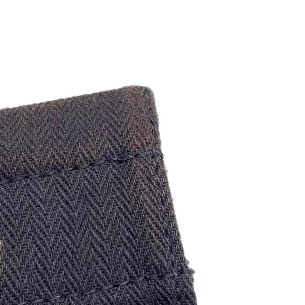 Hermès Aline MM Shoulder Bag Navy Brown Red Toile chevron Leather